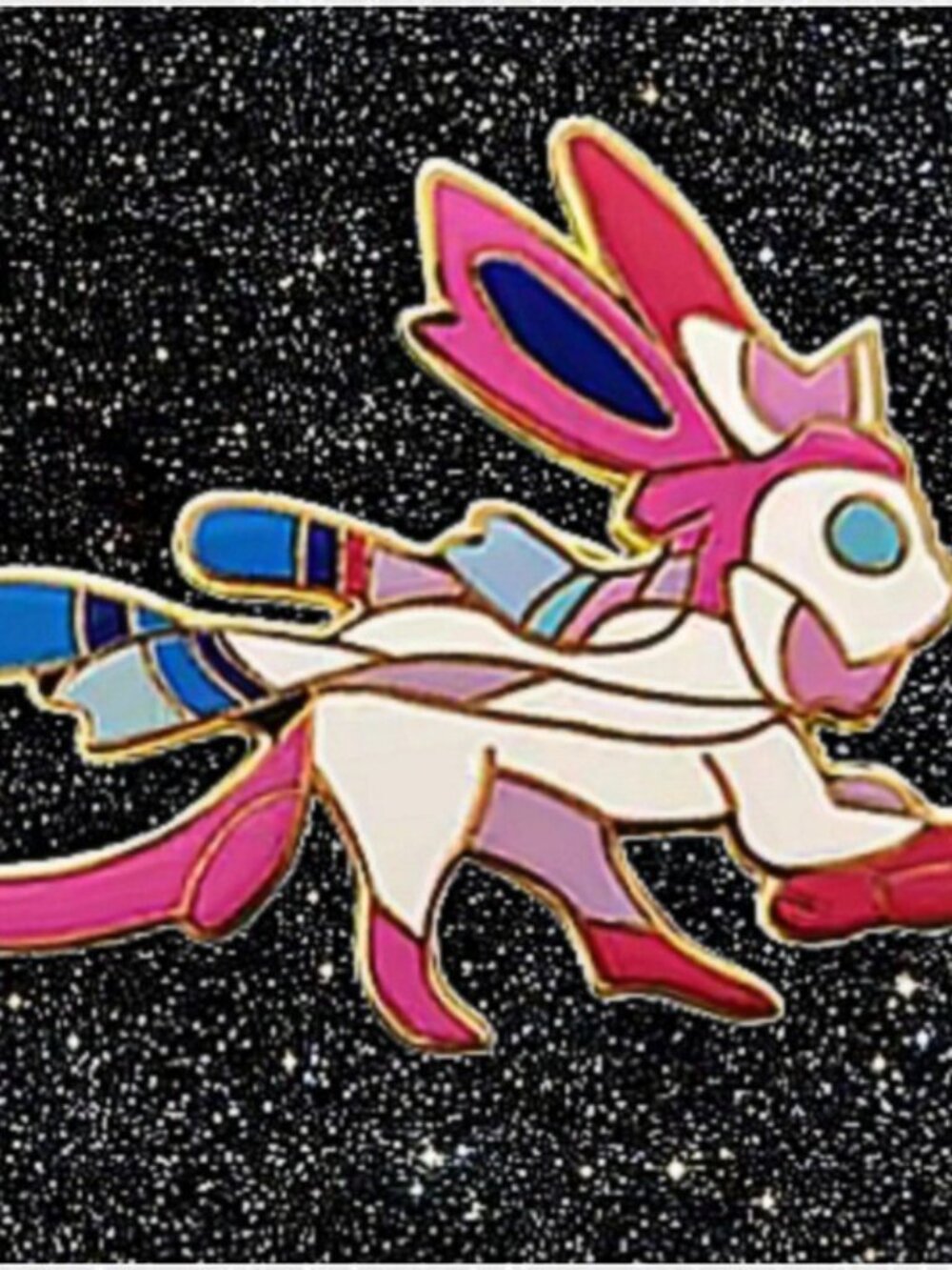 Sylveon Dash Enamel Pin Cute Pokemon Fairy Collector